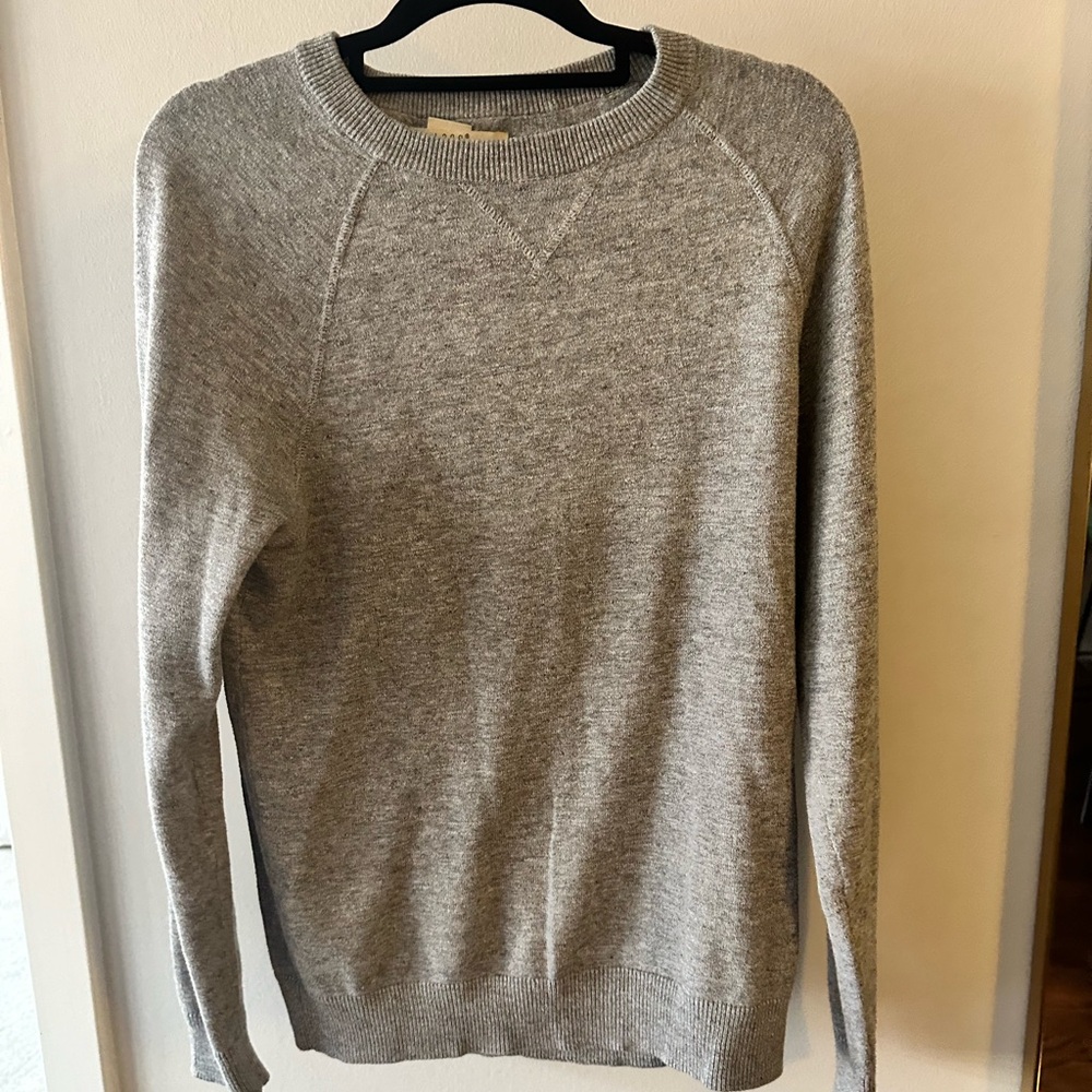 H&M Gray Crewneck Sweater Soft Knit Versatile